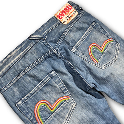 Evisu Genes Vintage Denim Jeans Rainbow Seagull (30)