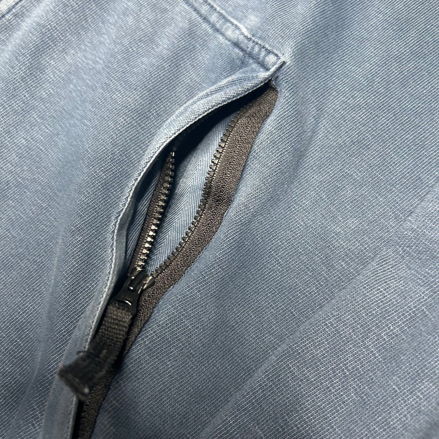 Stone Island Garment Dyed Zip Hoodie washed blue (XXL fits XL)