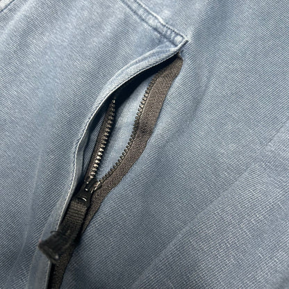 Stone Island Garment Dyed Zip Hoodie washed blue (XXL fits XL)