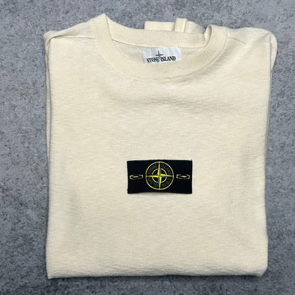 Stone Island AW 2019 Light Knit Crewneck Sweater creme (XL)