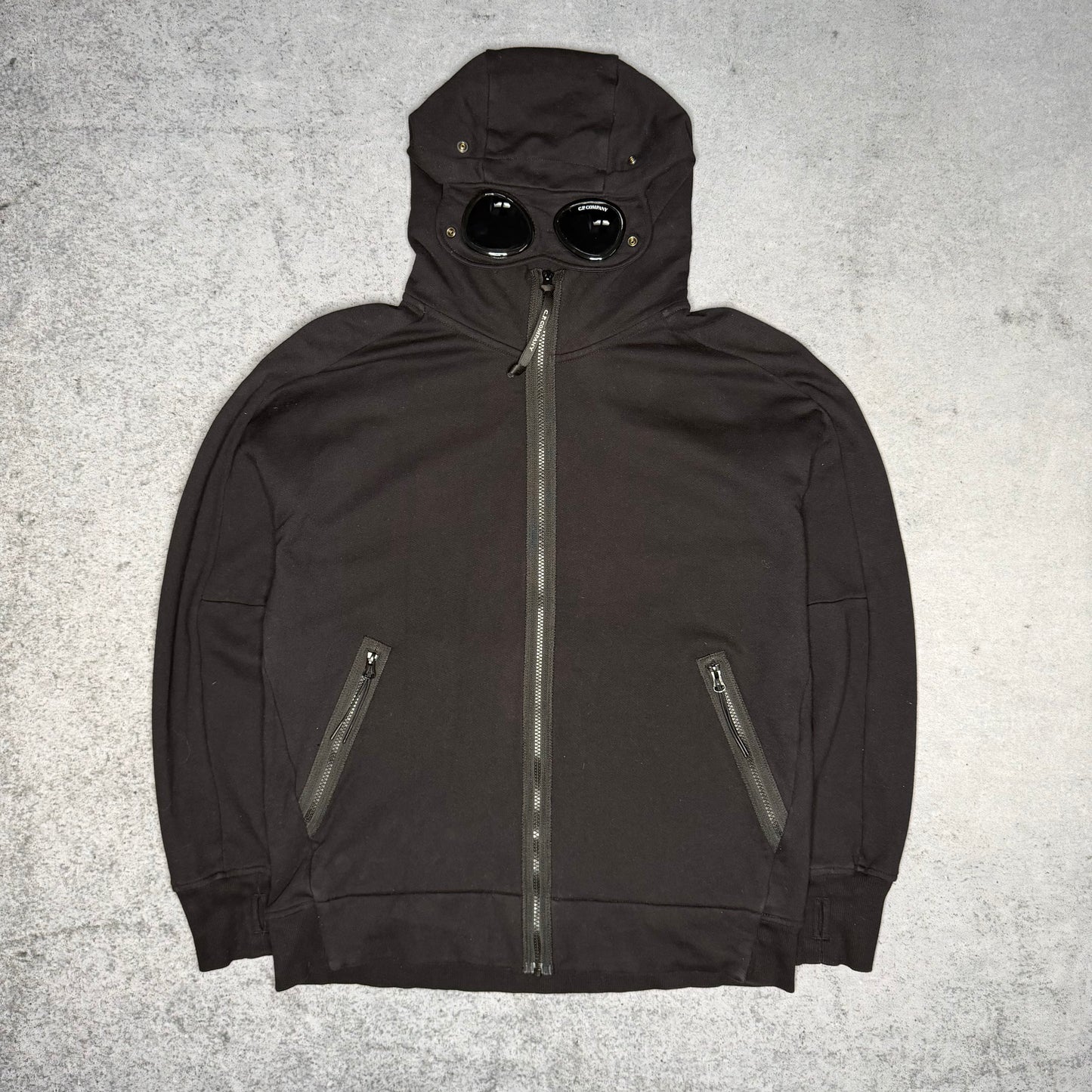C.P. Company Goggle Full Zip Hoodie black like new (XL)