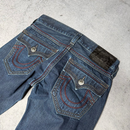 True Religion OG Straight Jeans Ricky Big QT Stitch dark blue (31/34)