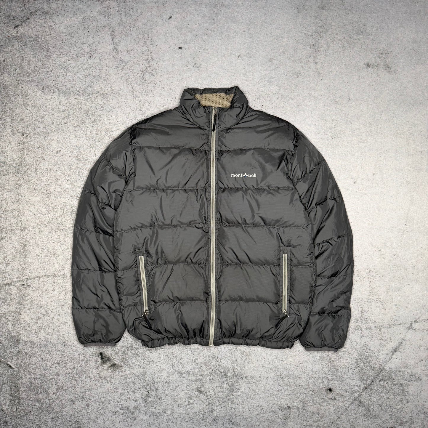 Montbell Japan Blouson Down Puffer Jacket grey (M)