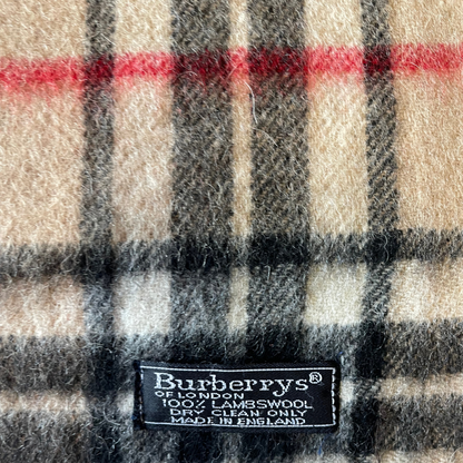 Burberry Vintage Nova Check Scarf Schal 90s beige