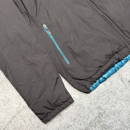 Montbell Japan Reversible Shell Puffer Jacket grey blue (fits L)