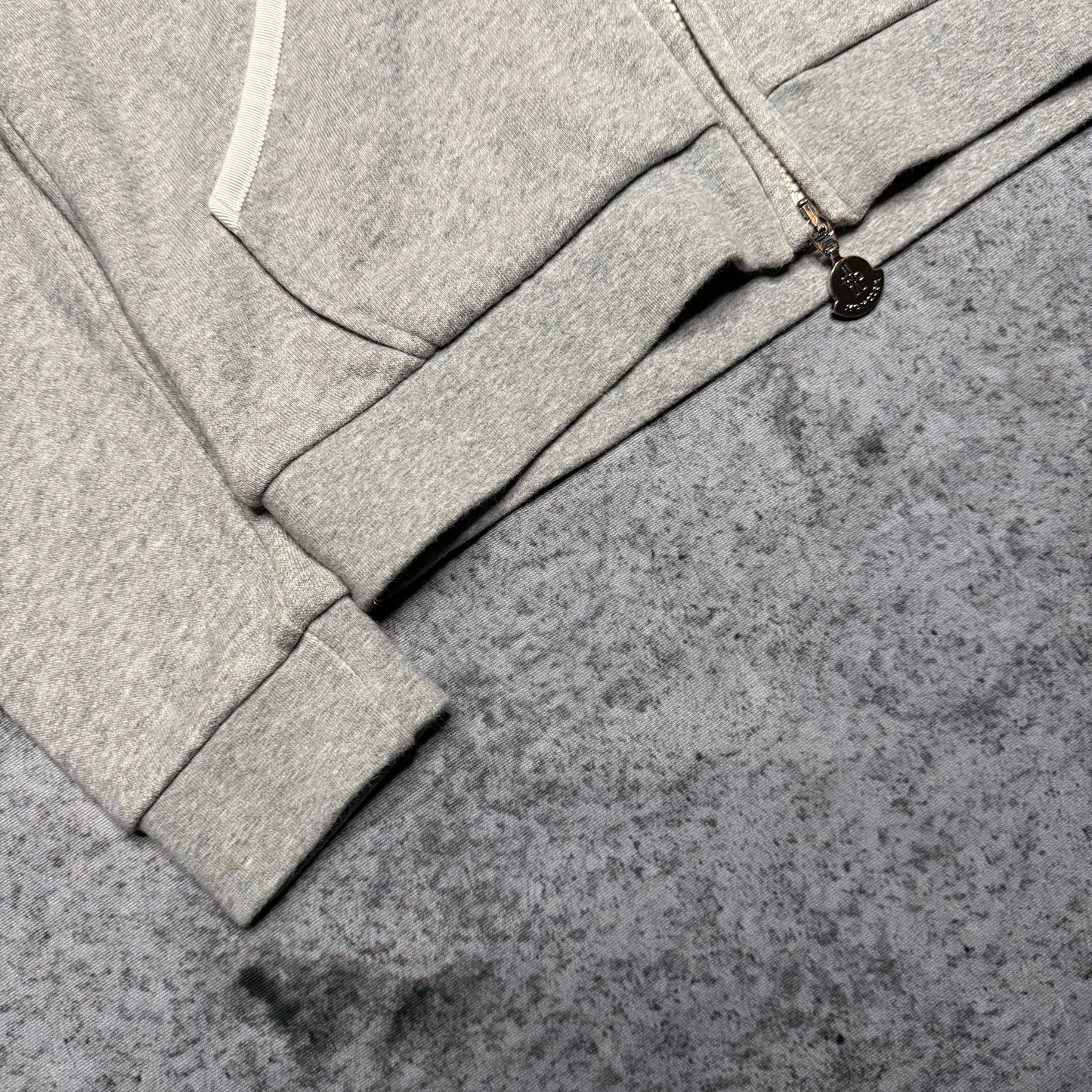 Moncler Logo Full Zip Hoodie grey (fits S)
