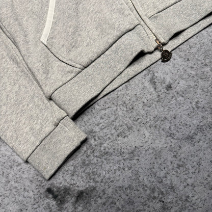 Moncler Logo Full Zip Hoodie grey (fits S)