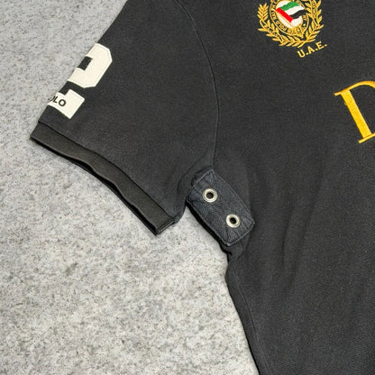 Polo Ralph Lauren Big Pony Polo Shirt black gold "DUBAI" (XL)