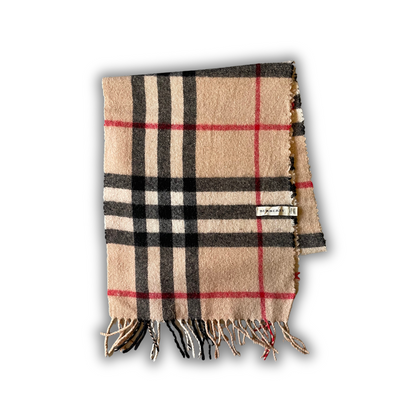 Burberry Vintage Nova Check Scarf Schal 00s beige