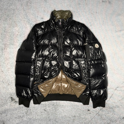 Moncler Vintage Square Stitch Bomber Puffer Jacket black 4 (fits M)