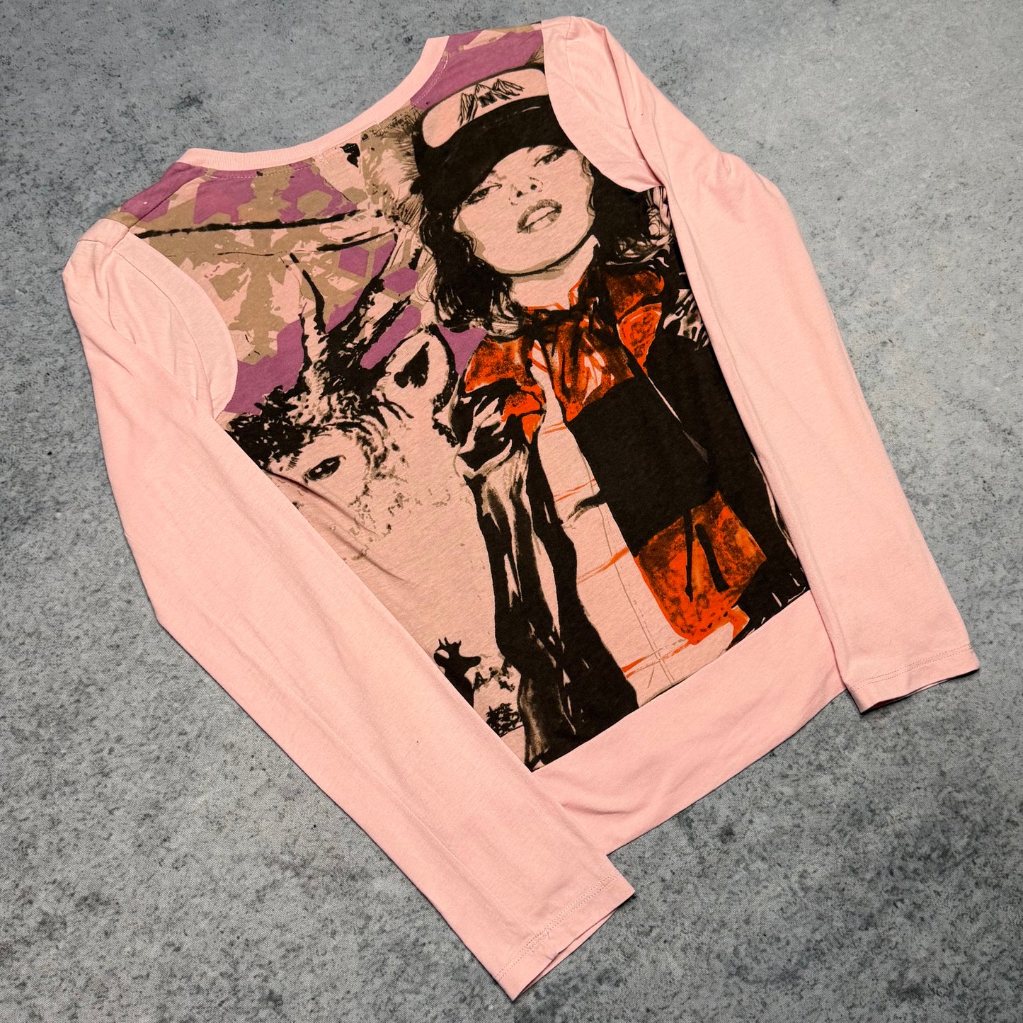 Custo Barcelona Women's Y2K Longsleeve Top All over Print (S)