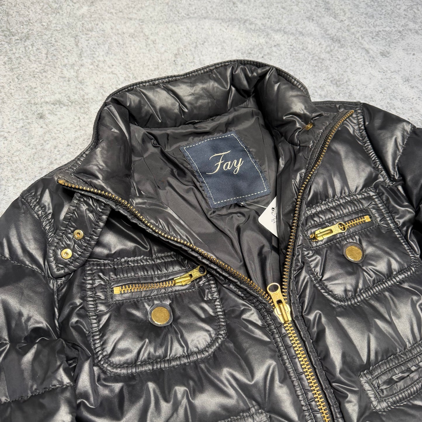 Fay Y2K Nylon Designer Puffer black (S)