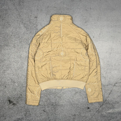 Fay 00s Designer Women's Padded Cropped Jacket beige (fits S)