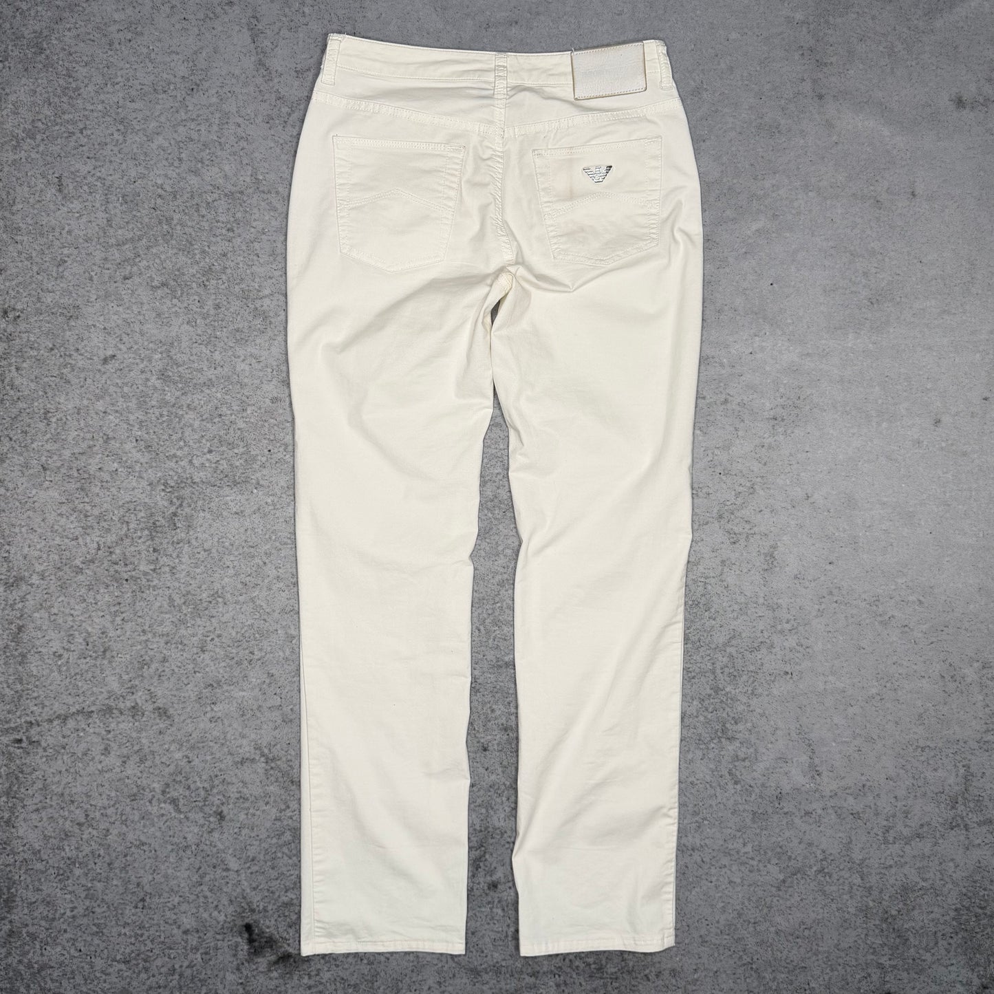 Emporio Armani Women's Cotton Chino Pants white (27 fits XS)