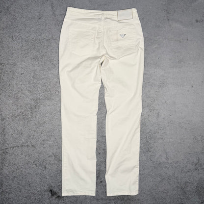 Emporio Armani Women's Cotton Chino Pants white (27 fits XS)