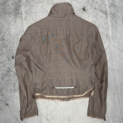 Peuterrey Vintage Bomber Racing Jacket grey Checked (S Womens)