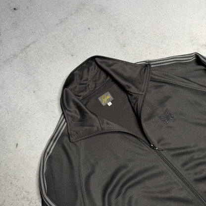 Needles Japan Poly Smooth Track Jacket Black Grey (XL)
