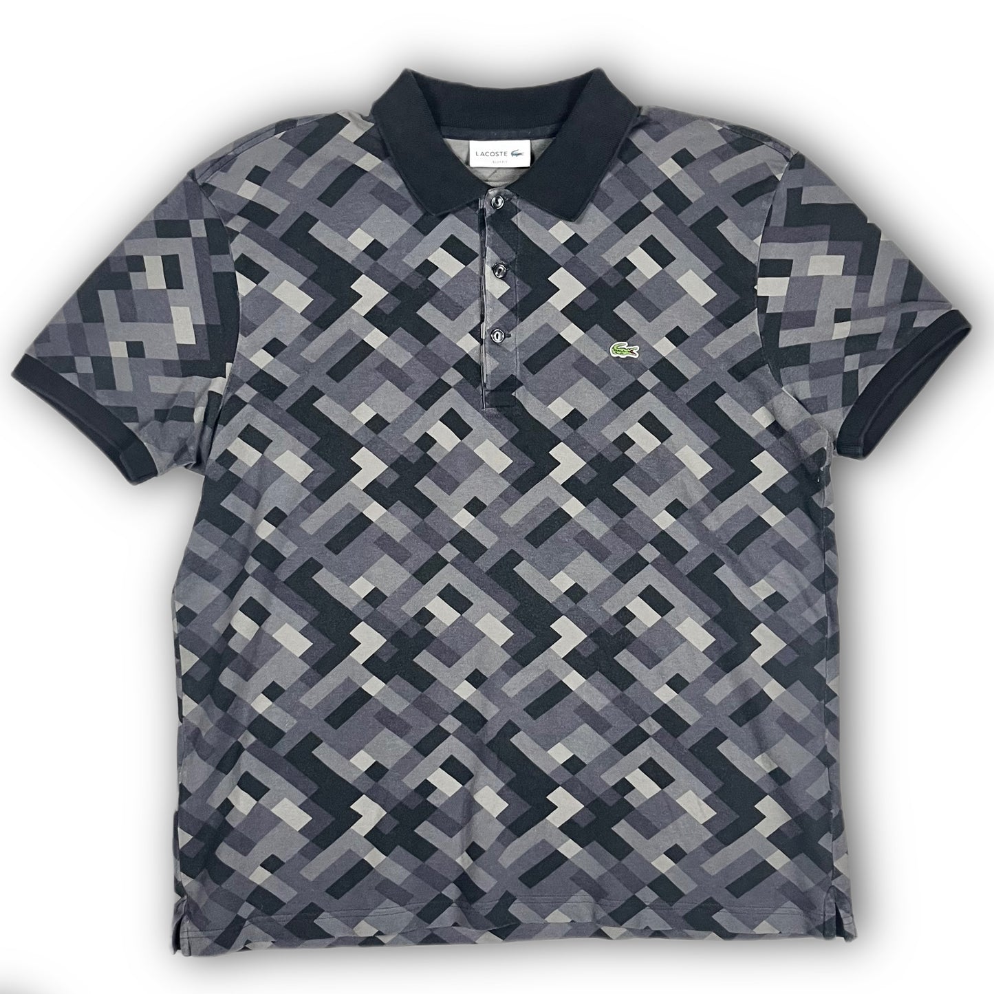 Lacoste Vintage Pixel Mosaic Polo Shirt