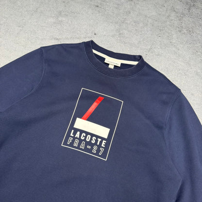 Lacoste Crewneck Sweatshirt FRA-27 Logo navy blue (S)