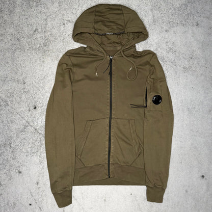 C.P. Company Lens Zip Hoodie olive green (S)