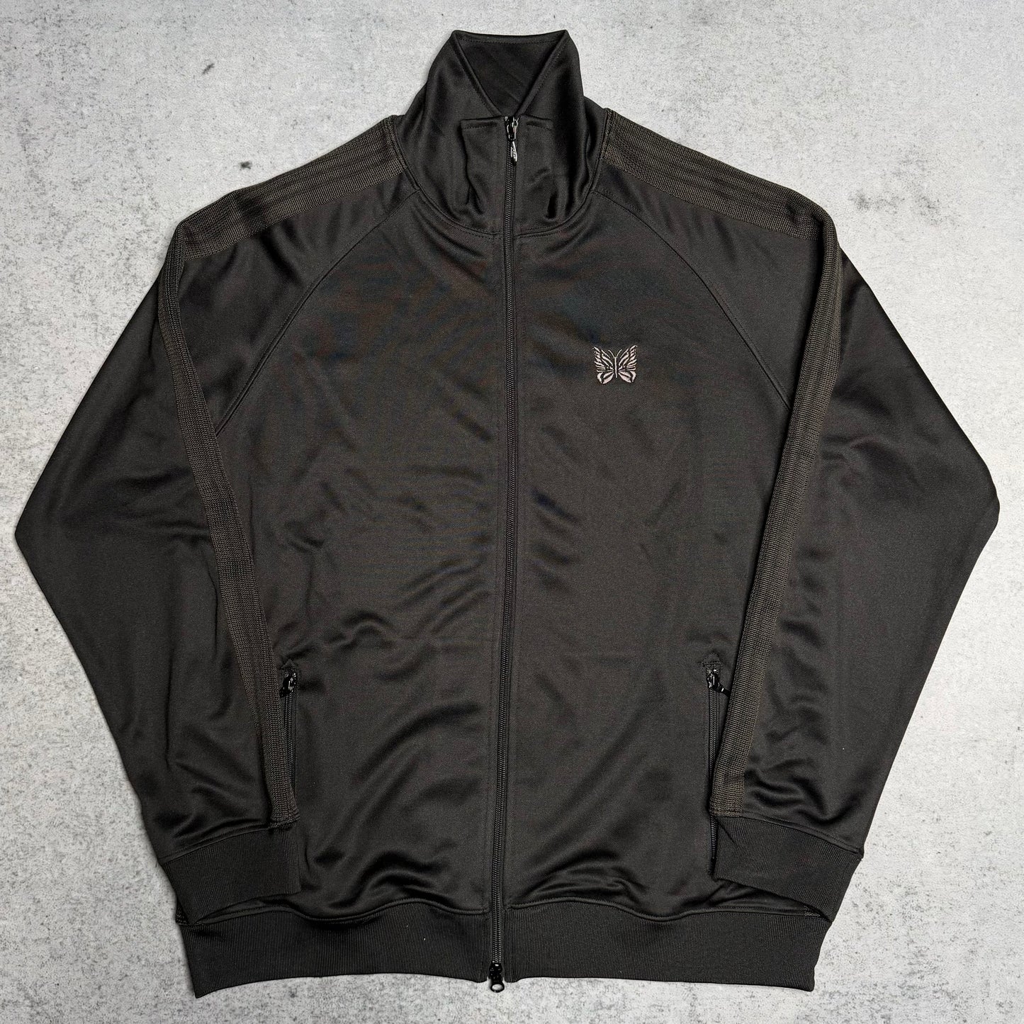 Needles Japan Poly Smooth Track Jacket Dark Brown (XL)