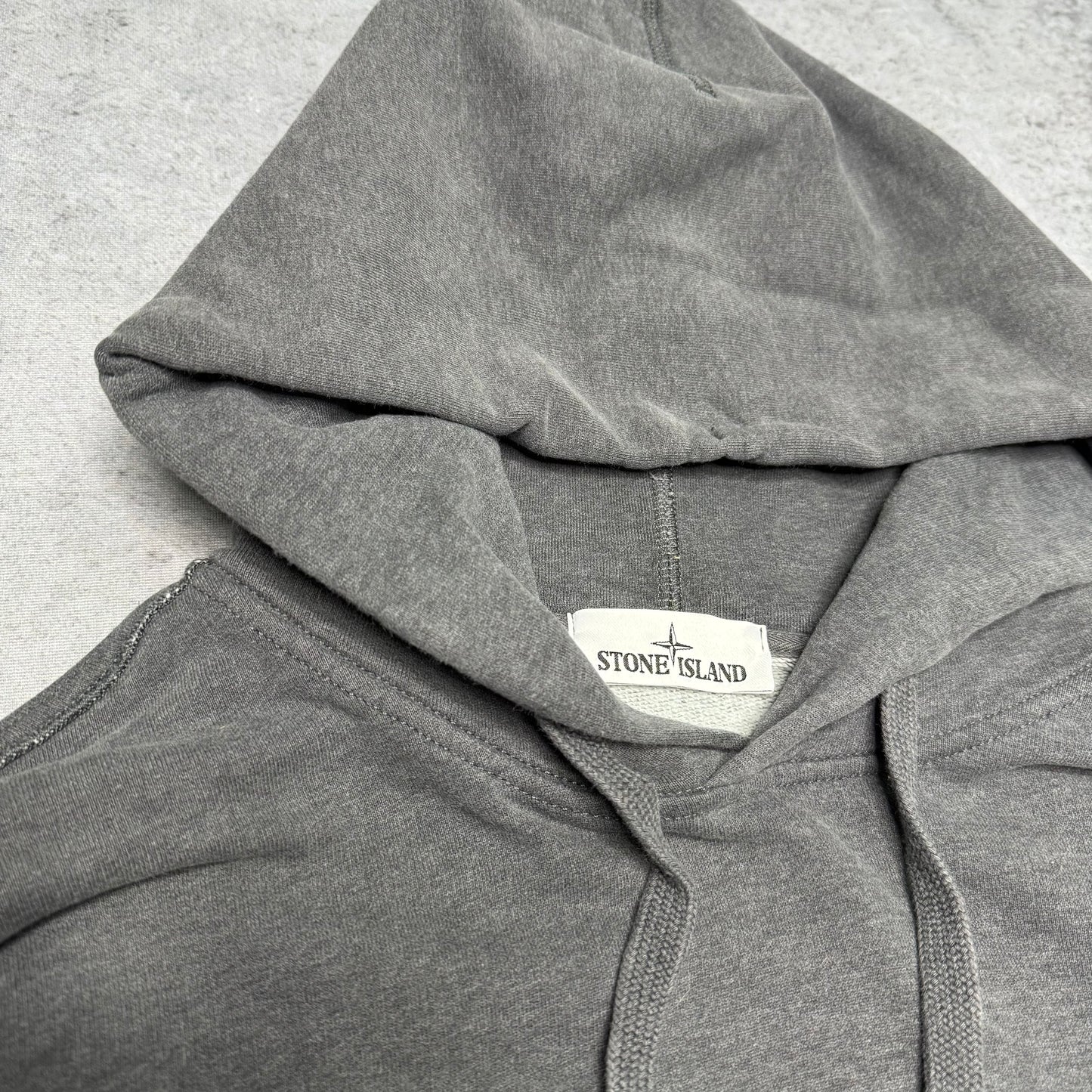 Stone Island Hoodie Sweatshirt Heavy Cotton grey (XL fits L)