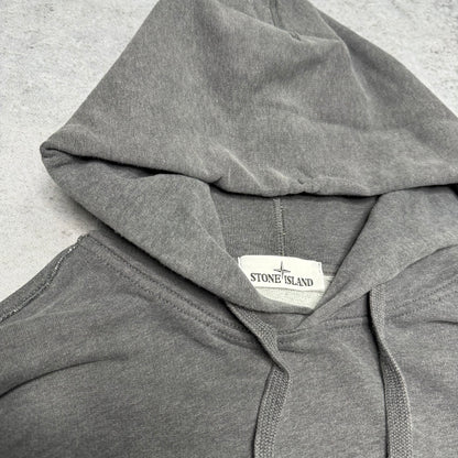 Stone Island Hoodie Sweatshirt Heavy Cotton grey (XL fits L)