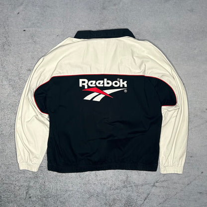 Reebok 1996/97 FC Liverpool Drill Training Polo Shirt black white red (XL)