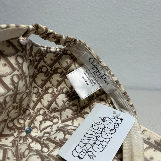 Dior 2000s John Galliano Era Monogram Cap beige (One size smaller)