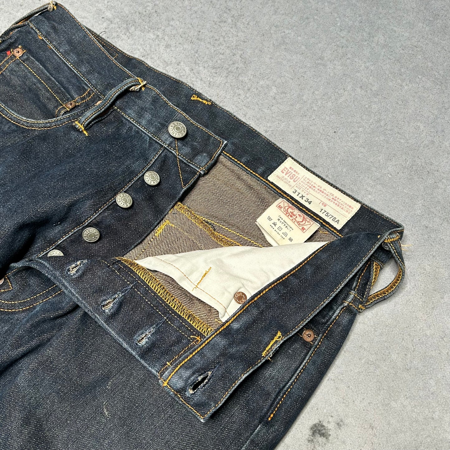 Evisu Ishigaki Camo Daicock Jeans (fits 30x32)