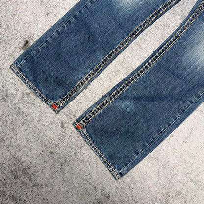 True Religion OG Straight Jeans Ricky Super T washed blue (34)