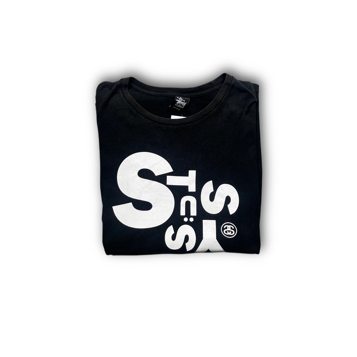 Stüssy Shirt Backprint black Vintage No 4