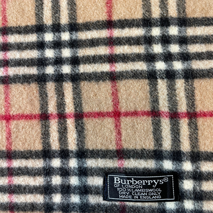 Burberry Vintage Nova Check Scarf Schal 90s beige