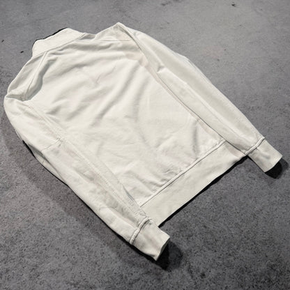 C.P. Company Quarter Zip Light Cotton Sweater white (XS)