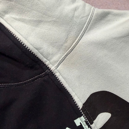 BAPE Y2K College Split Ape Logo Full Zip Hoodie (S fits XS)