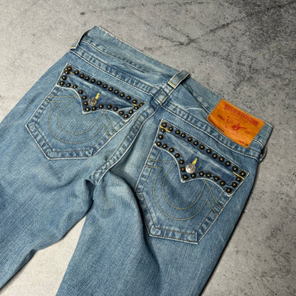 True Religion Rare Ricky Jeans with Metal Studs (fits 32/34)