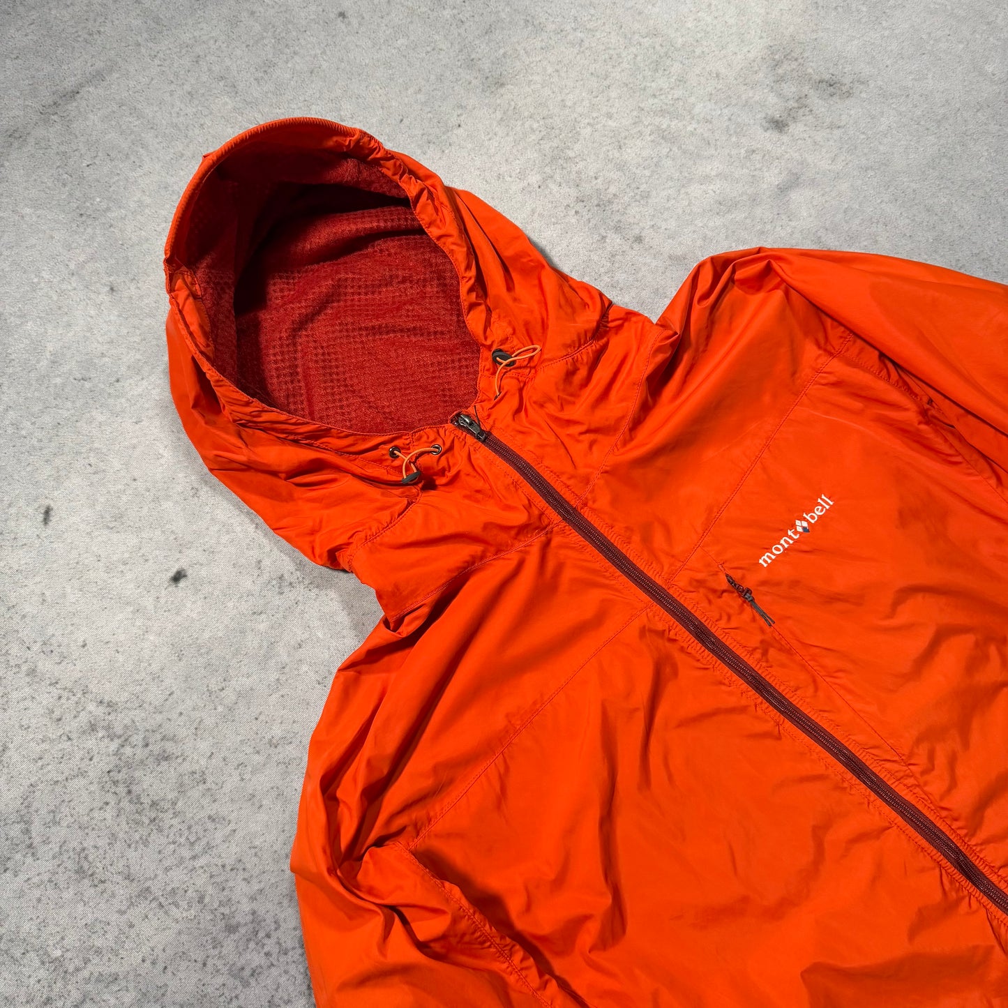 Montbell Japan Lightweight Hooded Shell Jacket orange (L)