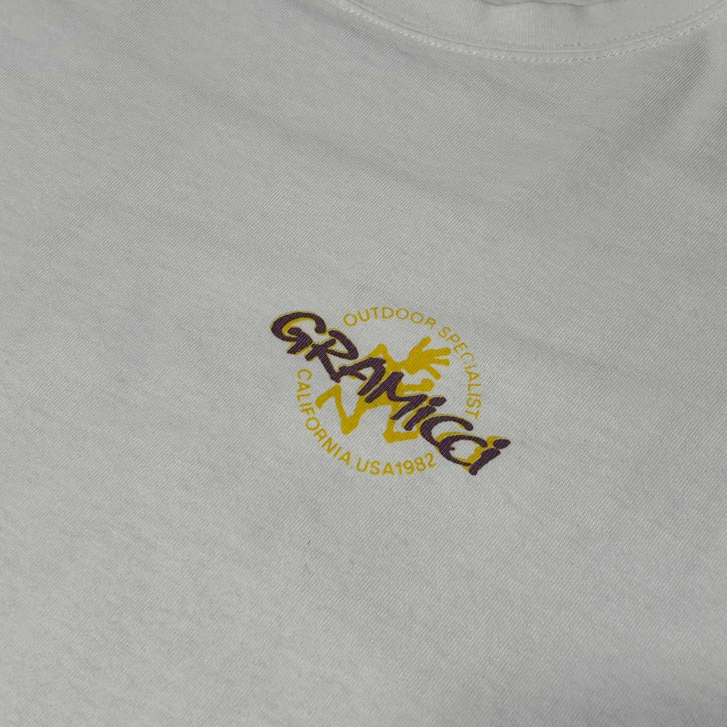 Gramicci Running Man Graphic T-Shirt white (L)
