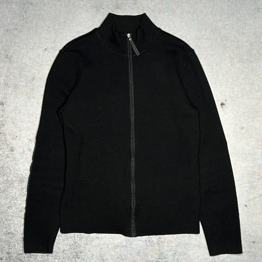 Prada Linea Rossa Archive Hybrid Full Zip Cardigan Black (M)