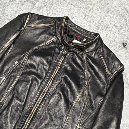 Sandro Ferrone Vintage Biker Leather Jacket (M/Wmns)
