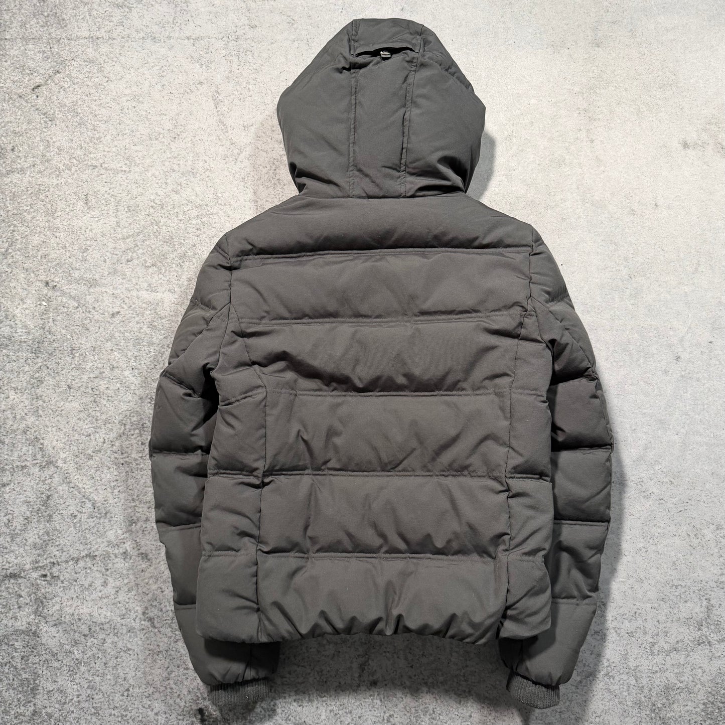 True Religion Hooded Puffer Down Jacket Faux Fur (Womens XL / Fits Mens S)