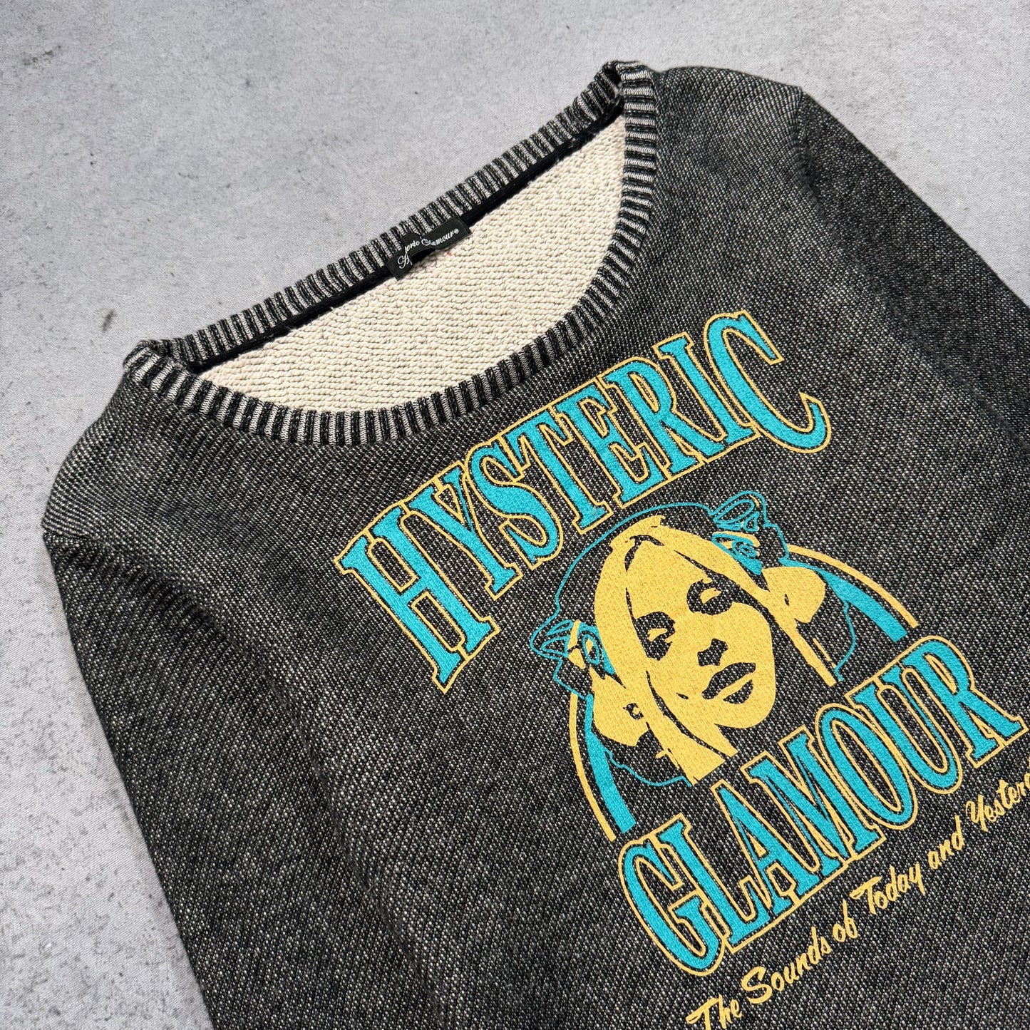 Hysteric Glamour Y2K Japanese Designer Spell Out Knit Sweater (Fits S/M)