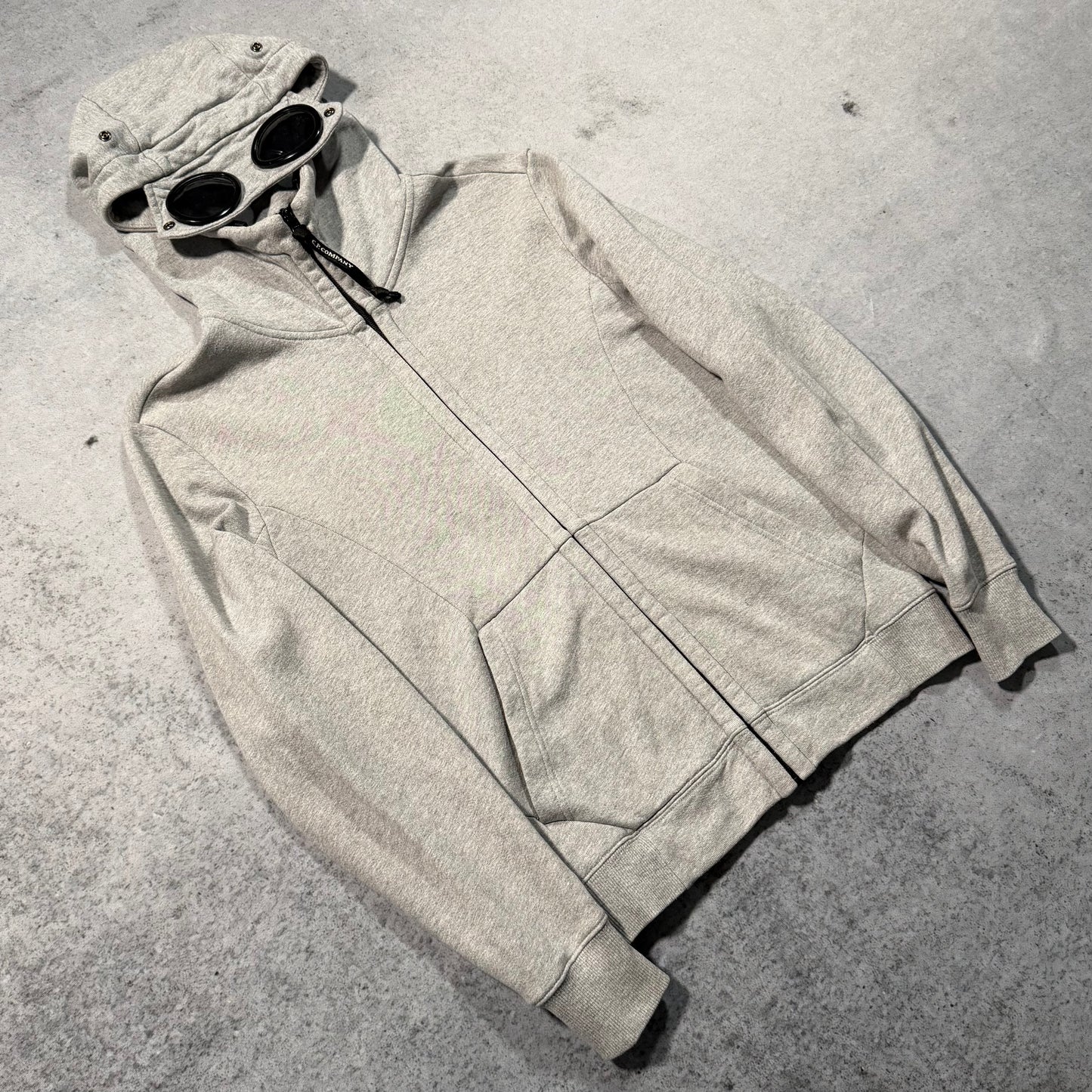 C.P. Company Goggle Full Zip Hoodie grey (XS)