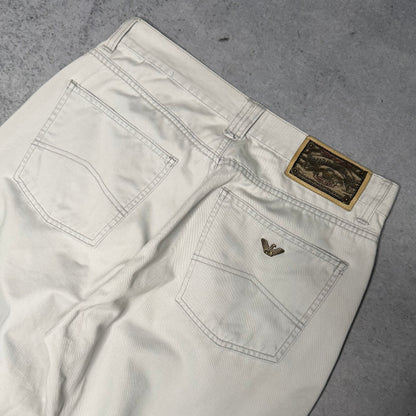 Armani Jeans Vintage Straight Chino creme white (fits M)