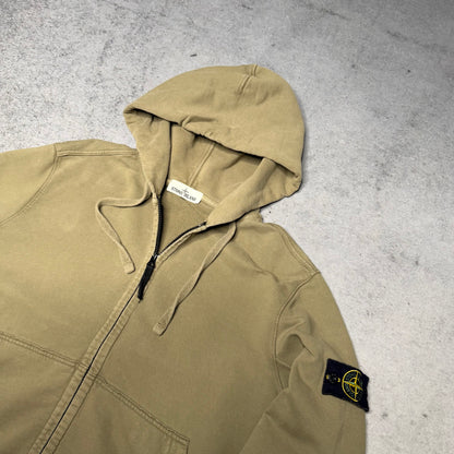 Stone Island Heavy Cotton Zip Hoodie olive (XXL fits XL)