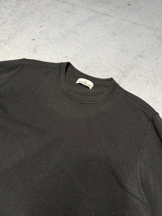 Stone Island Crewneck Knit Sweater black
