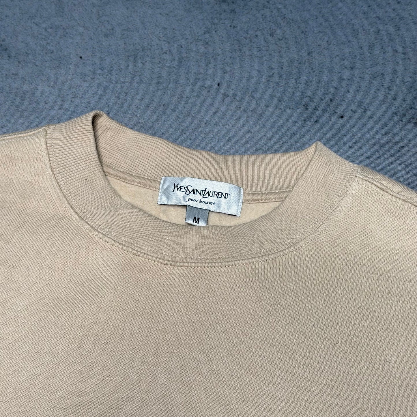 YSL Yves Saint Laurent homme big spellout Sweater