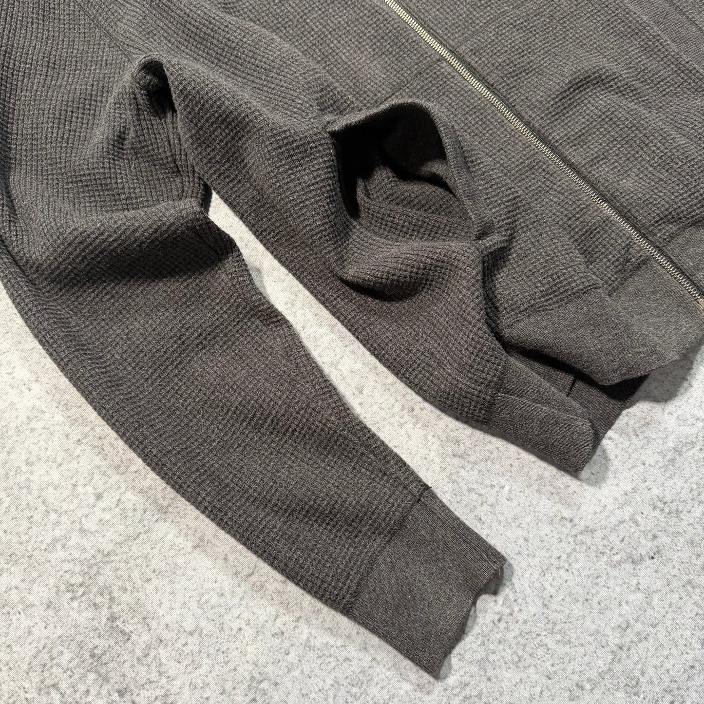 Burberry 00s Waffle Kit Full Zip Cardigan Jacket grey (L fits M)