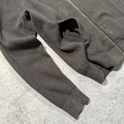Burberry 00s Waffle Kit Full Zip Cardigan Jacket grey (L fits M)