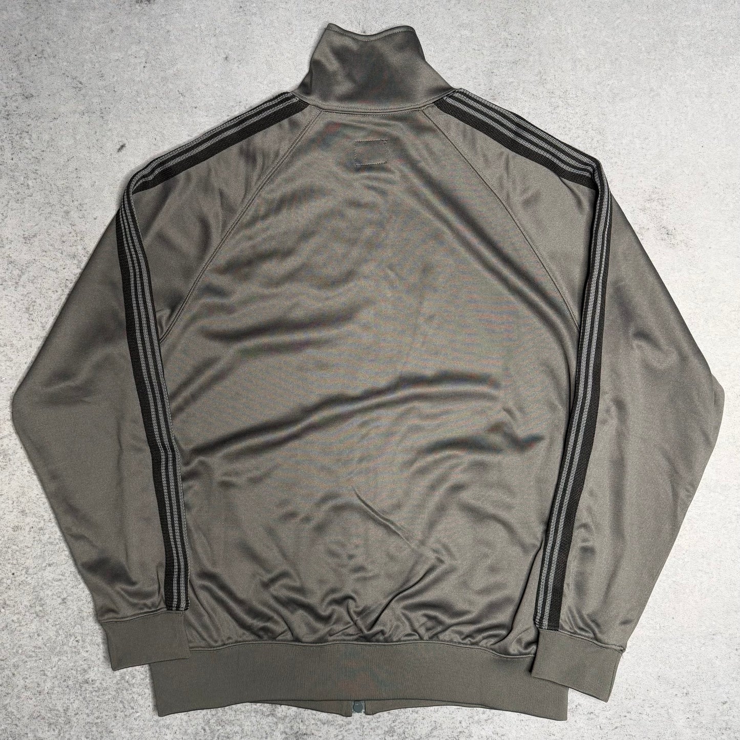 Needles Japan Poly Smooth Track Jacket Grey Black (XL)